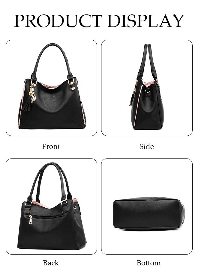 DUNISO - Women's Fashion Handbag Faux Leather Crossbody Bag For Women Large Capacity Tote Bags Top Handle Satchel Fashionable Travel Shoulder Bag For Ladies - Image 1