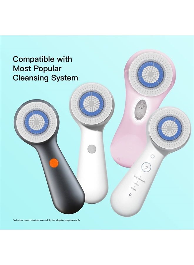 Brushmo Facial Cleansing Brush Heads Compatible with Deep Pore Brush Head, 4 Pack - Image 2