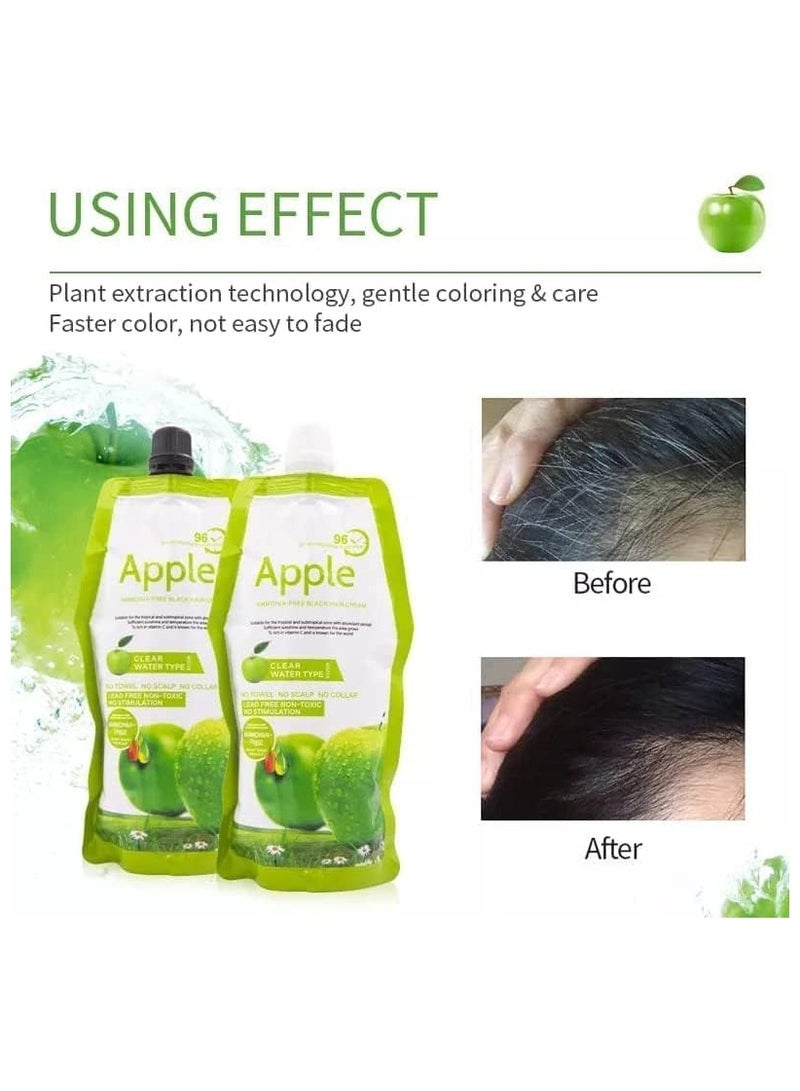 Apple Pro Max Ammonia-Free Black Hair Cream - Image 4