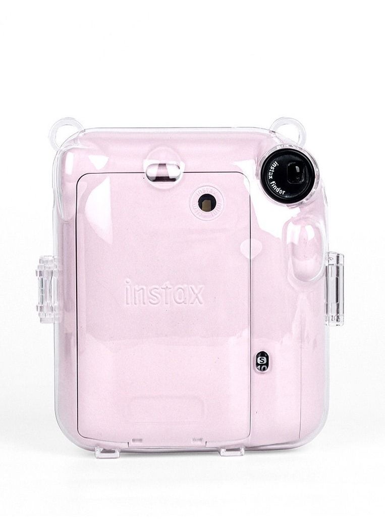 Generic - Hard Case For Fujifilm Instax Mini 12 Instant Camera With Adjustable Strap Clear Transparent - Image 1