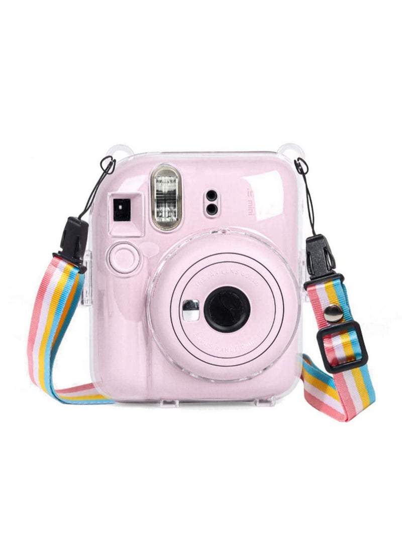 Generic - Hard Case For Fujifilm Instax Mini 12 Instant Camera With Adjustable Strap Clear Transparent - Image 1