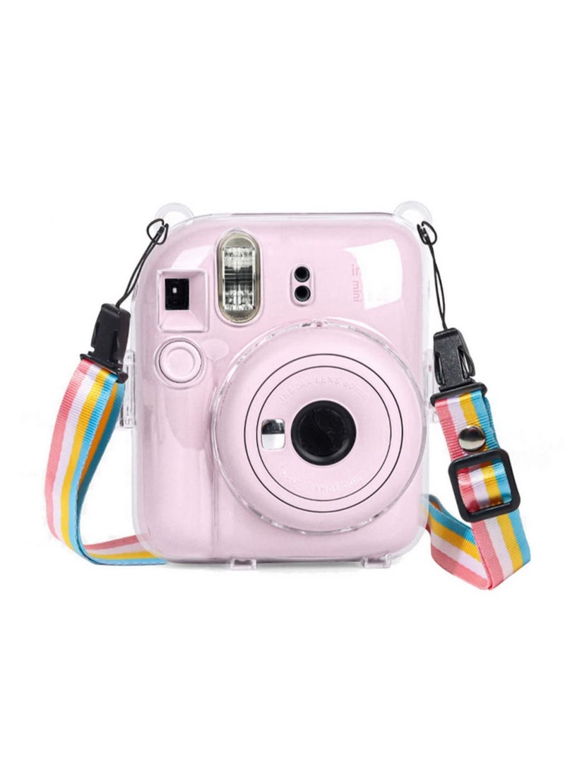 Generic - Hard Case For Fujifilm Instax Mini 12 Instant Camera With Adjustable Strap Clear Transparent - Image 1