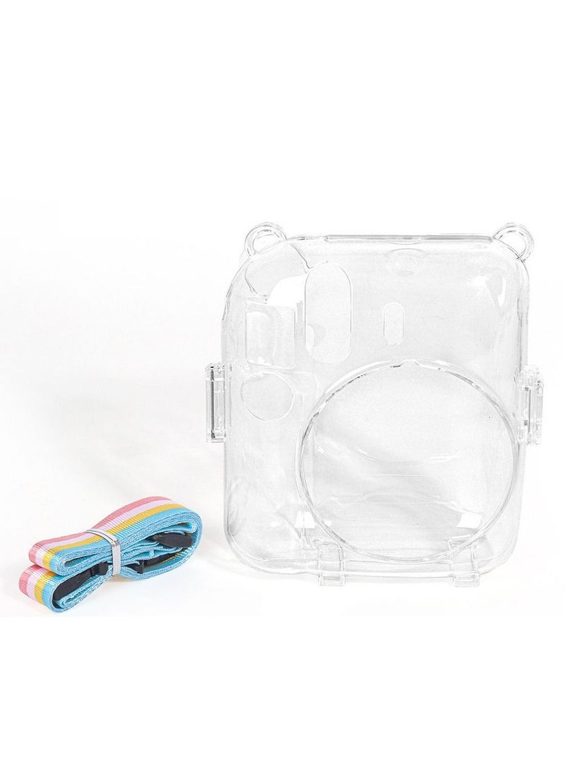 Generic - Hard Case For Fujifilm Instax Mini 12 Instant Camera With Adjustable Strap Clear Transparent - Image 1