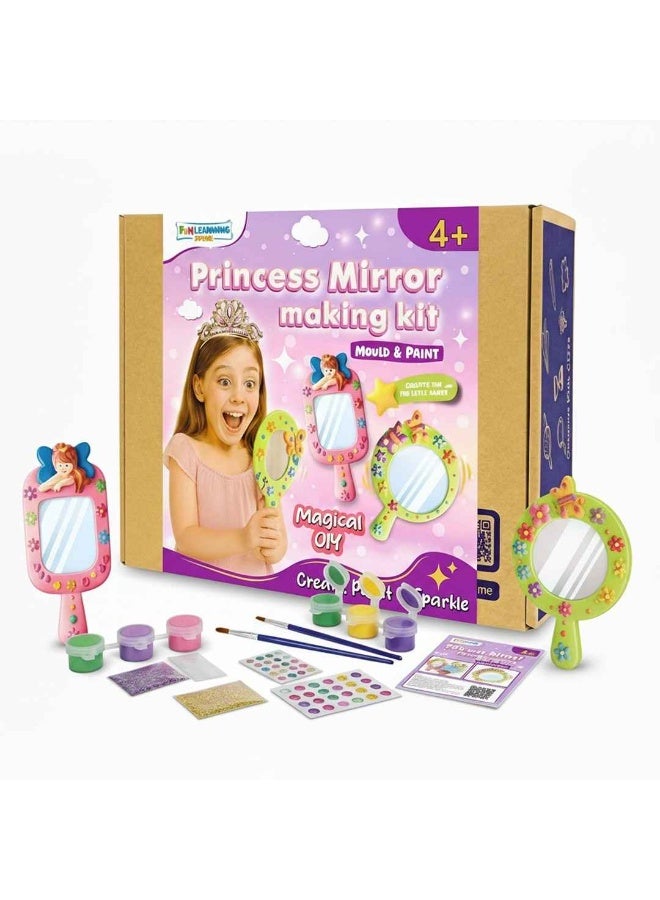 فن ليرنينج ستور طقم صناعة مرآة الأميرة – اصنعي مرآتكِ السحرية بنفسك! - Image 1