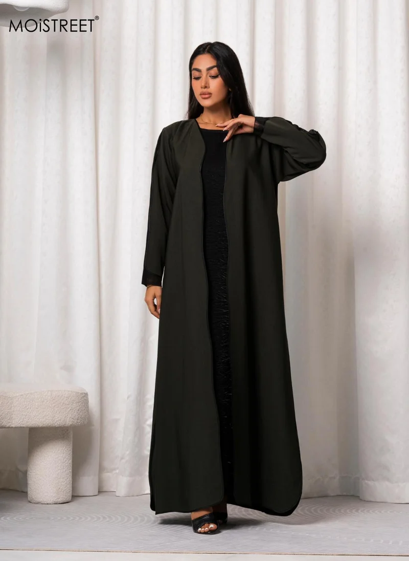 Moistreet MOiSTREET Handmade Barbie Crepe Abaya