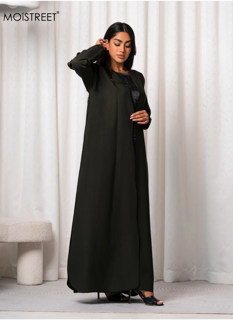 Moistreet MOiSTREET Handmade Barbie Crepe Abaya