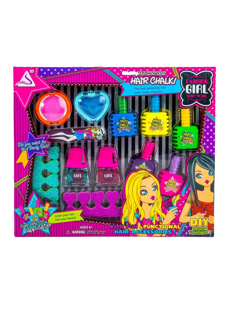 Hair Chalk and Body Tattoo Collection Set - J-505 - Image 1