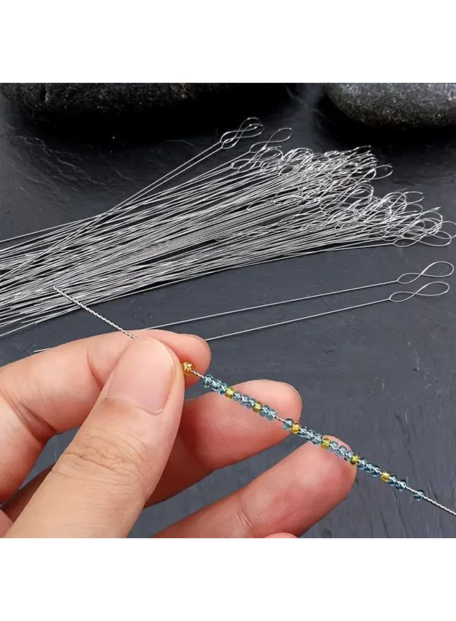 7pcs Beading Needle Set DIY Jewelry Making Tools 1 Twist Bead Needle In Each Size - Image 2