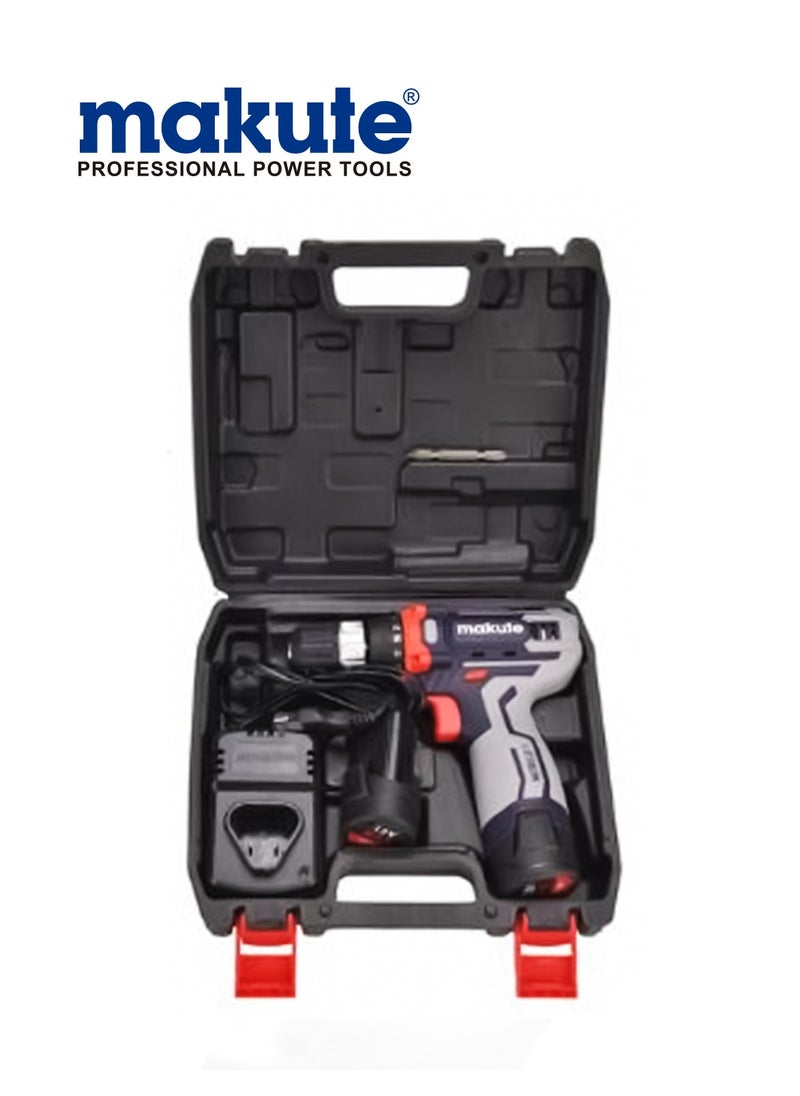 makute Hammer Drill With Two 12 Volt Batteries, Speed 1500rpm, Maximum Torque: 23 Newtons, Chuck Size 10mm, ISO9001 Certificate  - Image 3