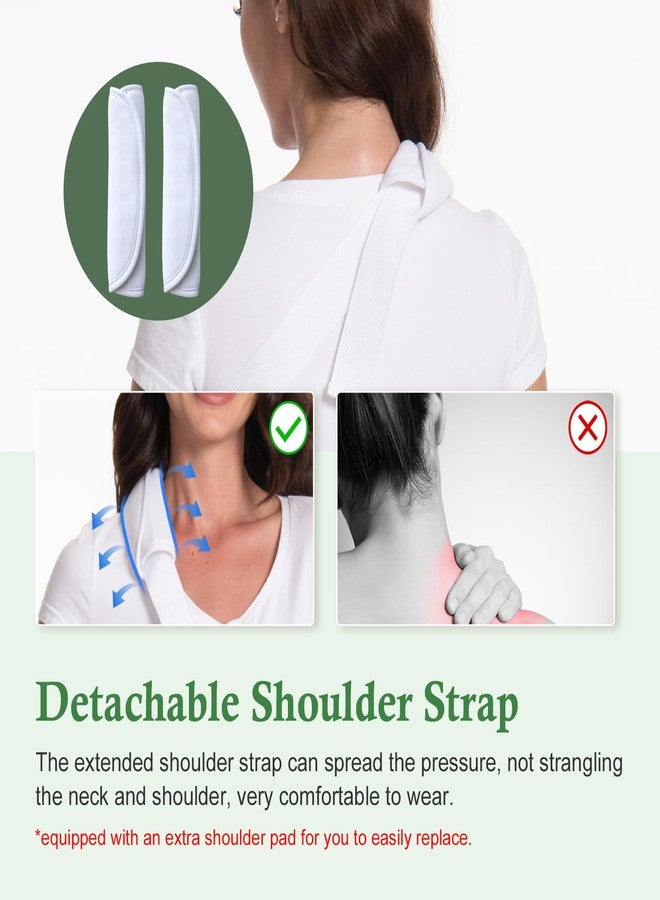 Ledhlth Mesh Print Arm Sling for Broken Arm, Torn Rotator Cuff, Shoulder, Elbow, Wrist Injury, Adult Women (Pink Rose, One Size) - Image 4