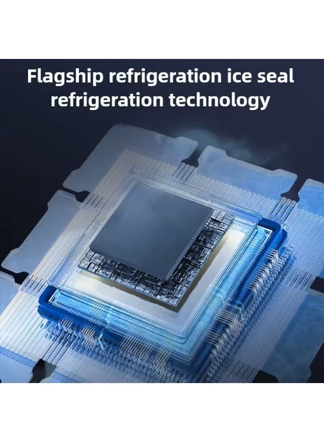 X136 Mobile Phone Cooler with 2500mAh Battery, 3-Speed ​​Semiconductor Cooling Fan, Dual Clip - Dual Cooling - for Live Streaming and Gaming - RGB Lighting - Internal Battery  - Image 2