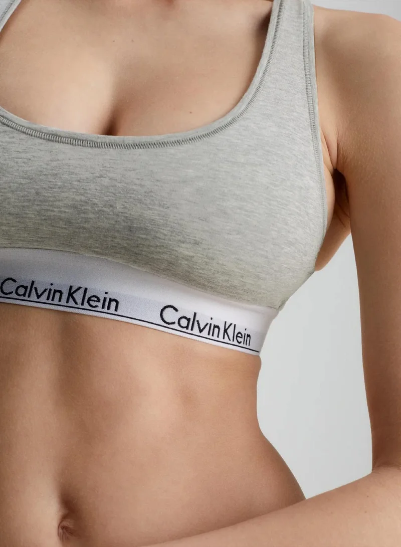 Calvin Klein GREY HEATHER Bralette - Modern Cotton for Women | Best Price UAE