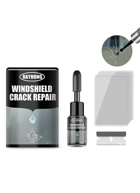 Windshield Crack Repalr Kit, Multi Functional Car Windshield Adhesive Fluid, Crack Care Agent 20ML