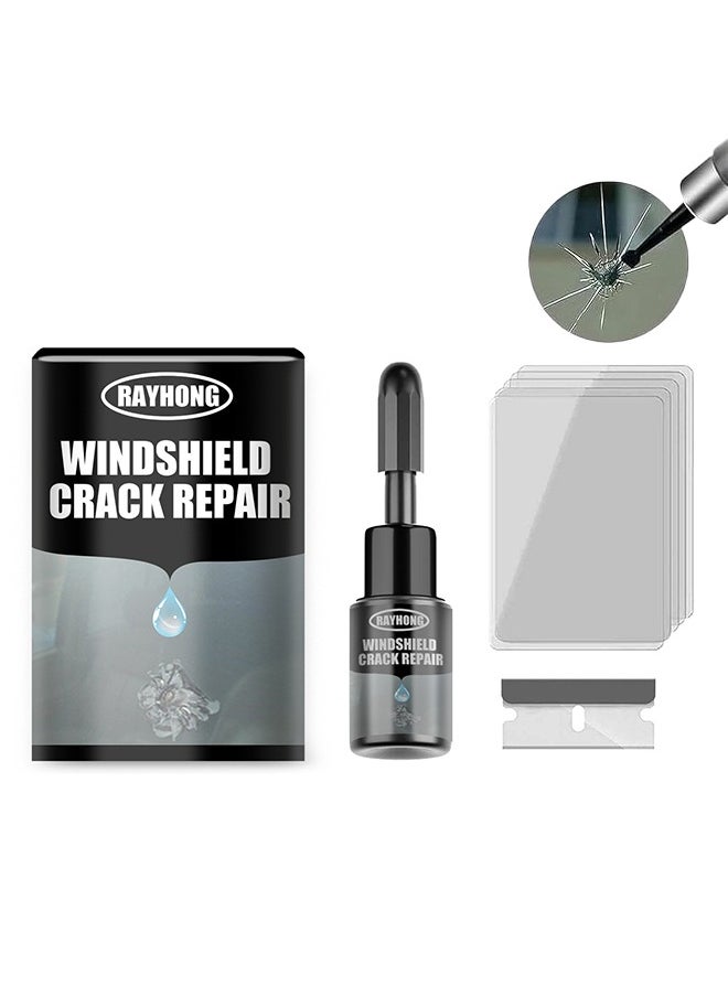 Windshield Crack Repalr Kit, Multi Functional Car Windshield Adhesive Fluid, Crack Care Agent 20ML