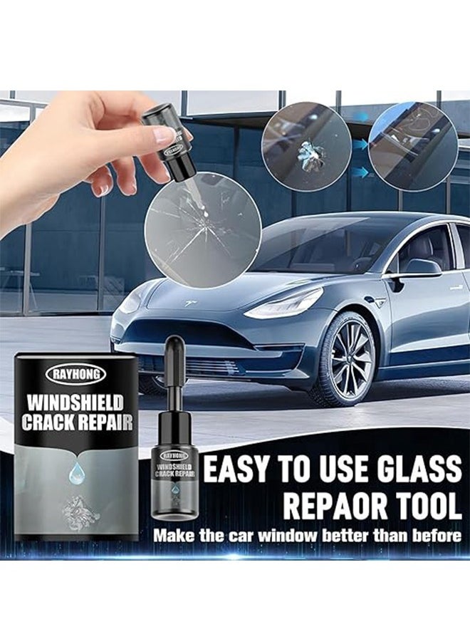 Windshield Crack Repalr Kit, Multi Functional Car Windshield Adhesive Fluid, Crack Care Agent 20ML