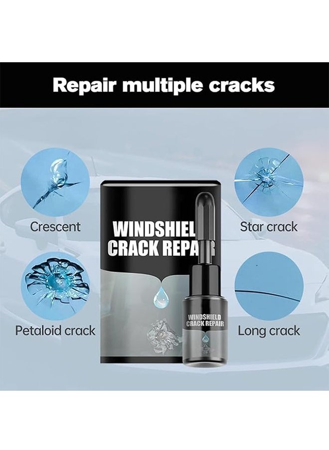 Windshield Crack Repalr Kit, Multi Functional Car Windshield Adhesive Fluid, Crack Care Agent 20ML