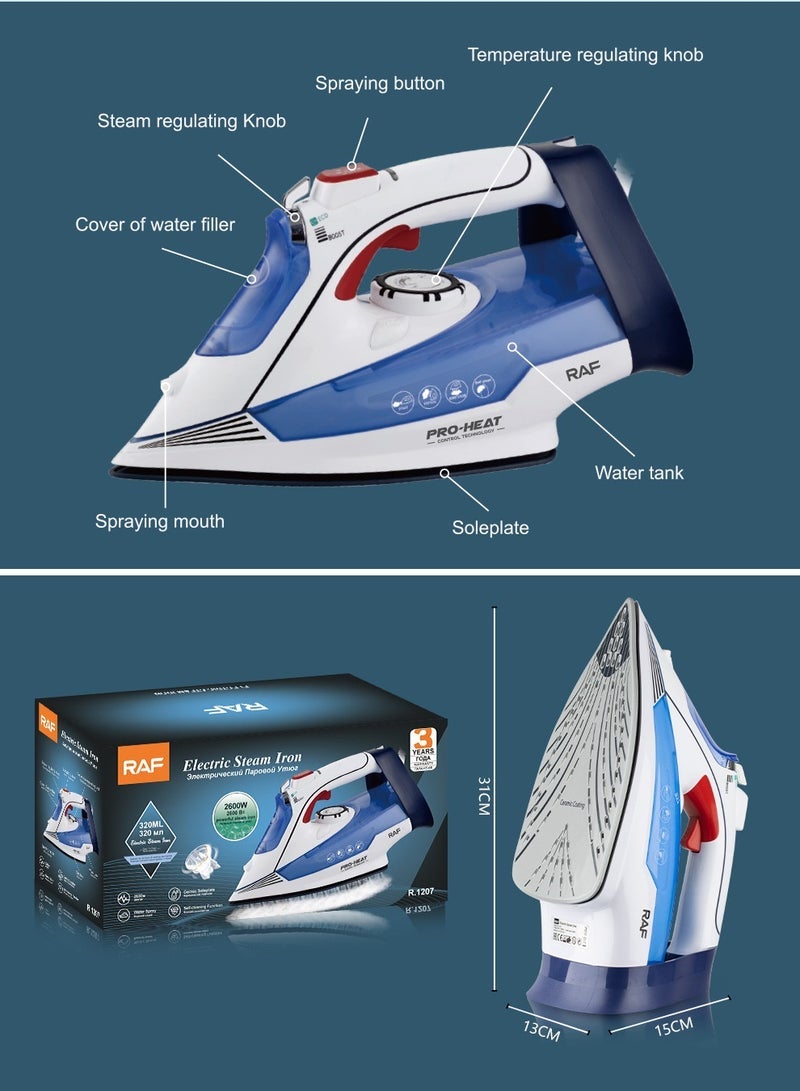 آر إيه أف مكواة بخار منزلية محمولة، ماكينة كي صغيرة محمولة - Image 3