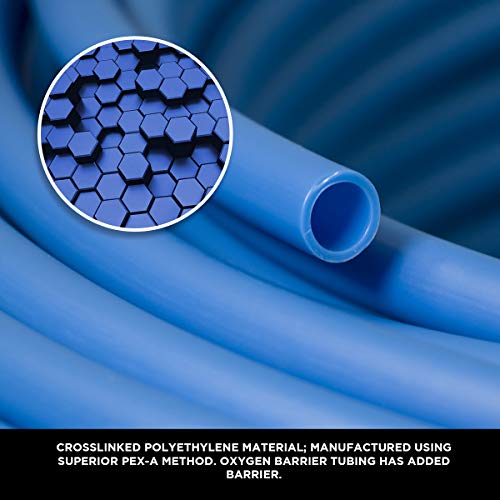 SUPPLYGIANT Pex-A Tubing 3/4 Inch x 100 Ft - Non-Barrier Pex Pipe for Potable Water, Blue Flexible Water Tubing - Image 4