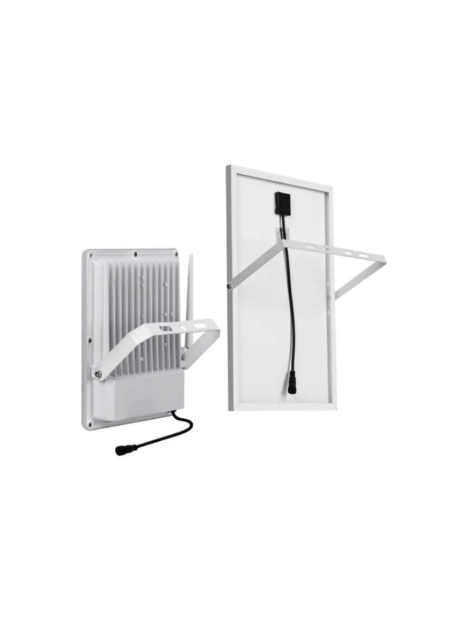 كروني مصباح أمان يعمل بالطاقة الشمسية كروني T11 مزود بكشاف 200 واط وكاميرا بدقة 720 بكسل، وبطارية مدمجة 30000 مللي أمبير/ساعة ولوحة شمسية 30 واط لمراقبة خارجية على مدار العام. - Image 3