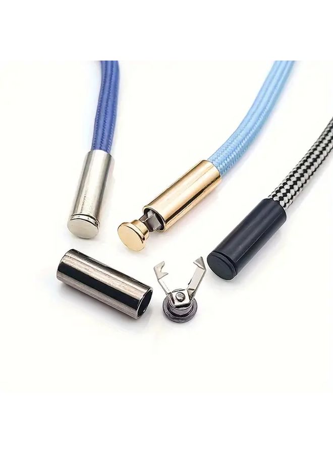 20pcs Silvery Metal Hanging Bell Cylindrical Stop Rope Buckle For Jacket Coat Clothing Accessory - Image 4