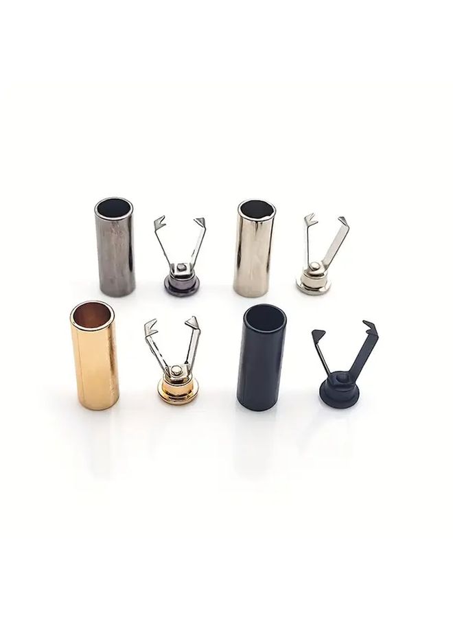 20pcs Silvery Metal Hanging Bell Cylindrical Stop Rope Buckle For Jacket Coat Clothing Accessory - Image 2