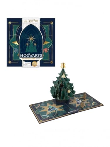 Paladone Harry Potter Hogwarts 24 Day Pop Up Christmas Tree Book Advent Calendar Officially Licensed Gifts Seasonal Decor For Kids Bedroom Paladone - Image 1