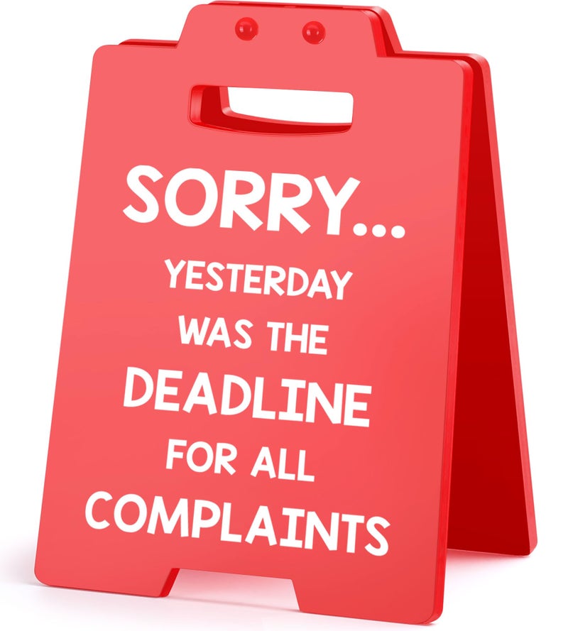 Funny Office Decor Boss Gifts for Women Men Employee Appreciation Gifts Administrative Professional Day Gifts Bulk Assistant Principal Appreciation Gifts Boss Lady Manager Supervisor Cubicle Red Sign