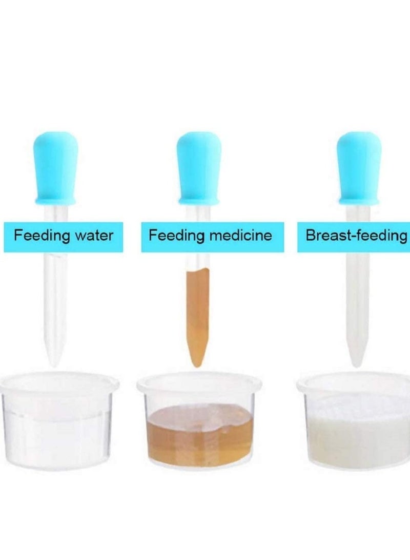 Liquid Droppers, 5 ML Dropper Pipettes Silicone and Plastic Eyedropper for Candy Moulds Chocolate Gummy Art Crafts Multicolour 6 Pack - Image 5