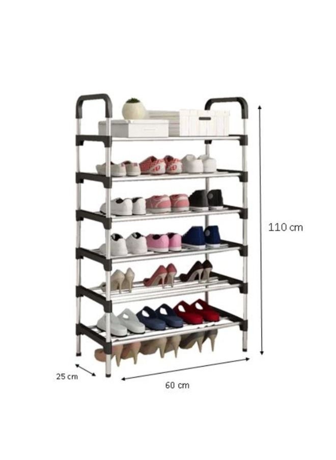 MTL 6-Tiers Shoe Rack Multicolour  - Image 3