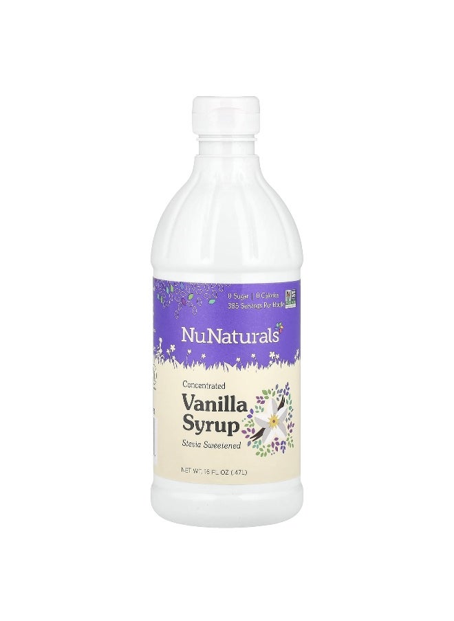 NuNaturals NuNaturals, Concentrated Vanilla Syrup, 16 fl oz (0.47 l)  - Image 1