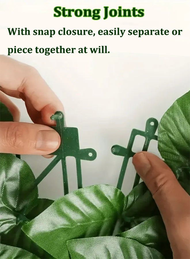 Green Plant Fence 3 Meters Long, Artificial Leaves Hedge Fence Panel, Decorative Fences for Garden, Balcony, Patio, Wall, Backyard Indoor Outdoor, Greenery Vines Privacy Fence Screen Wall - Image 3