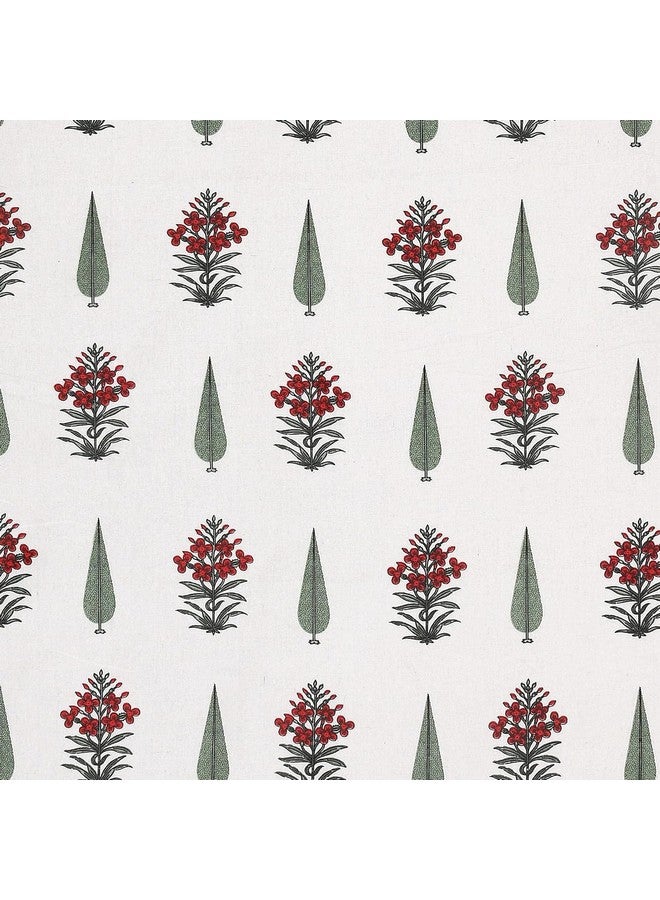 DE CAMA Since 1997 | 100% Cotton 300 TC Premium King Size Bedsheet for Double Bed (108 x 108 Inch) with 2 Pillow Covers Set (17 x 27 Inch) Designer Printed Bedsheet Set - Dark Red - Image 5