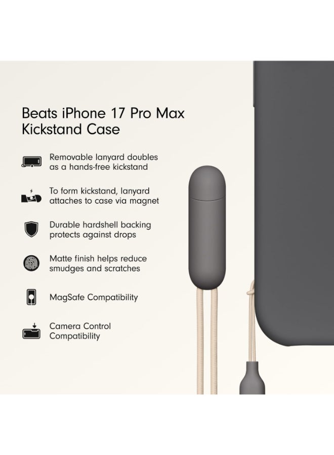 بيتس Certified Pre Owned - iPhone 17 Pro Max Kickstand Case with MagSafe & Camera Control - Granite Gray - Image 2
