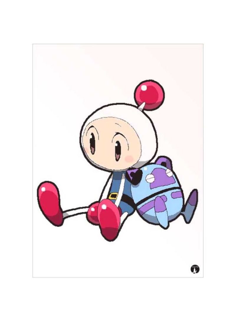RKN Bomberman Printed Mouse Pad Pink/Blue/Purple