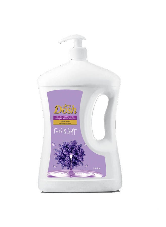 Dosh Fresh Scented Shower Gel Lavender Breeze 1.8L