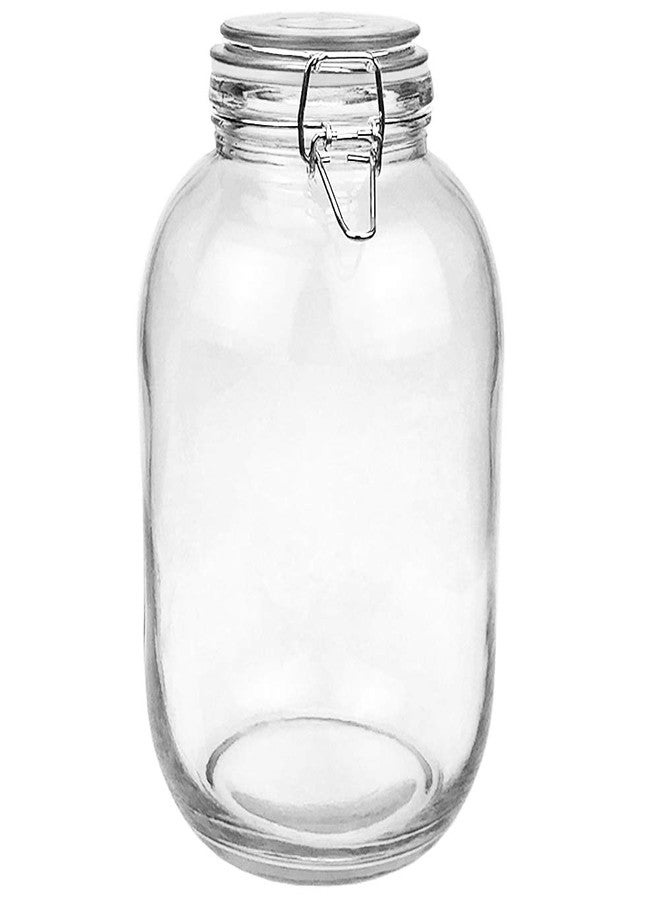 Folinstall Gallon Glass Jar with Airtight Lid - Large Mason Jar for Pickled Eggs, Kombucha, Limoncello, Sun Tea (Extra Gasket) - Image 1
