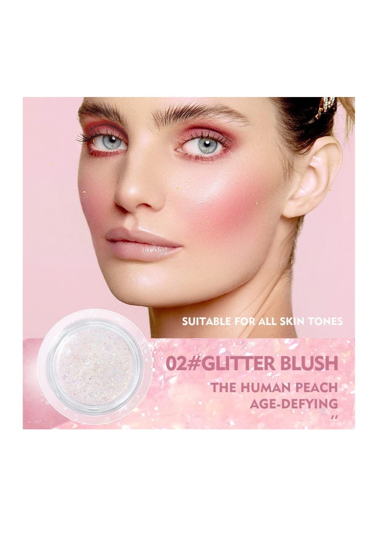 Excefore Moisturizing Color Changing Blush, Waterproof Blush, Cheeks Lips Gloss Glossy Shiny Finish Blush, Formula With Vegan and Cruelty Free Ingredients - Image 4