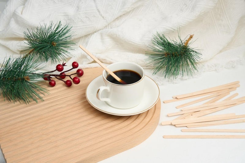 Gmark 5.5" Premium Wood Stirrer 2.3mm Thick 200 pc - Wood Coffee Stir Sticks for Tea Beverage, Corn Dog Stick Craft Stick 200/Bag GM1115B (Pack of 2) - Image 5