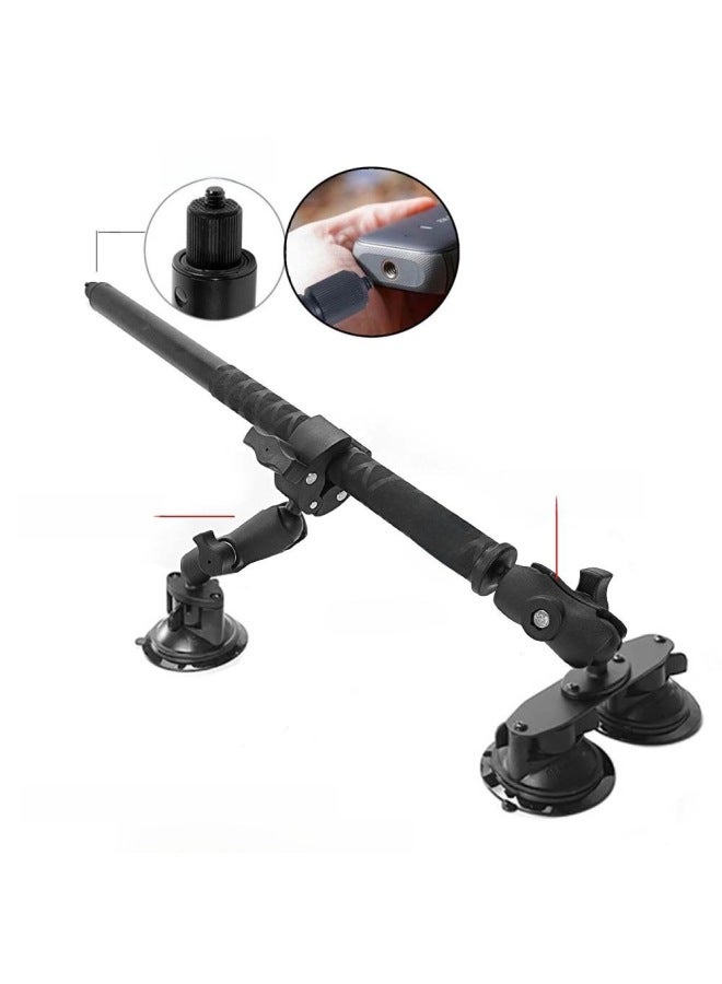 Car Suction Cup Third Person Shooting Accessories Insta360 Onex2RGoPro Selfie Stick Roof Bracket-Color:K06 Car Suction Cup Set 1 (9cm +6cm Connecting Rod) - Image 1