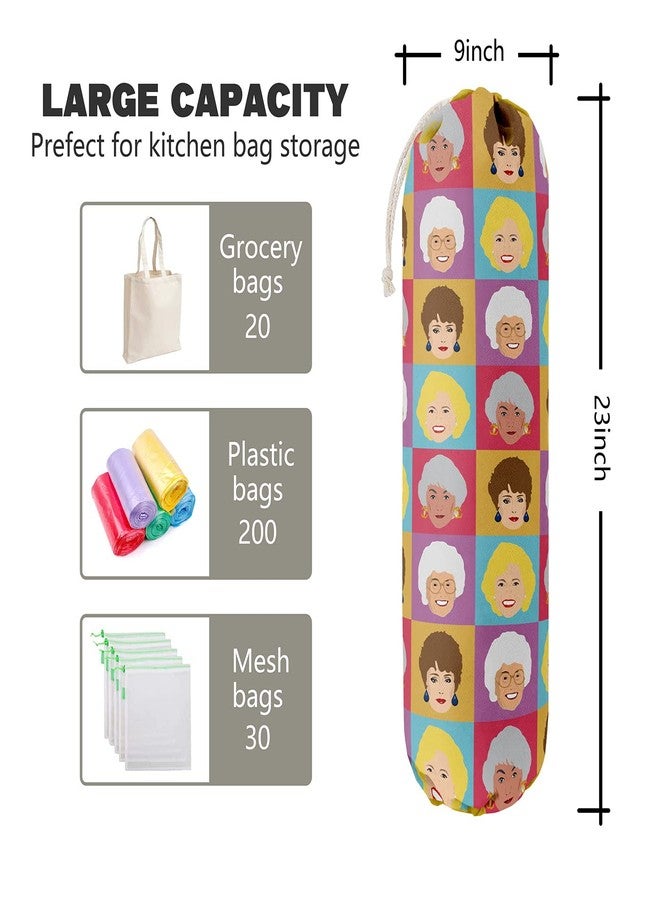 HiLus Golden Girls, Grocery Bags Holder Organizer For Shopping Bags, Wall Mount Plastic Bags Storage Container Dispensers, Gift For The Preferred Family And Friends - Image 3