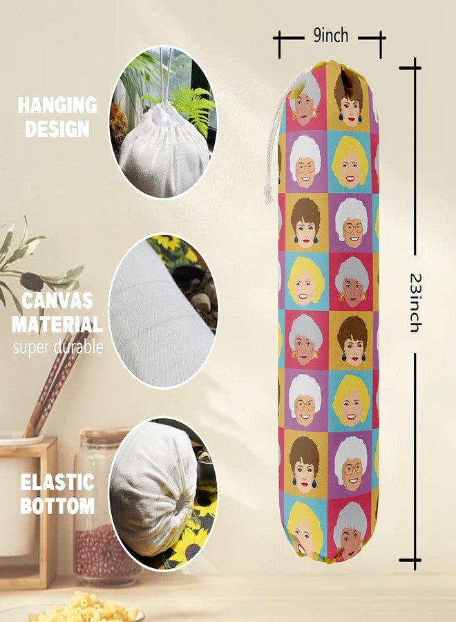 HiLus Golden Girls, Grocery Bags Holder Organizer For Shopping Bags, Wall Mount Plastic Bags Storage Container Dispensers, Gift For The Preferred Family And Friends - Image 2