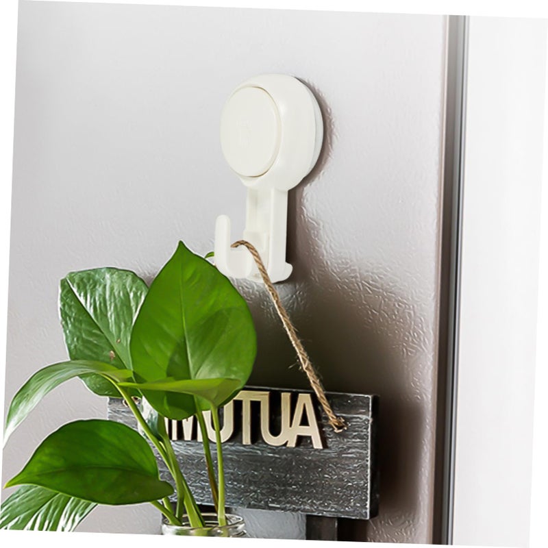 2Pcs Strong Suction Cup Hooks For Towel Bathrobe No Drilling Bathroom Shower Storage - Image 5
