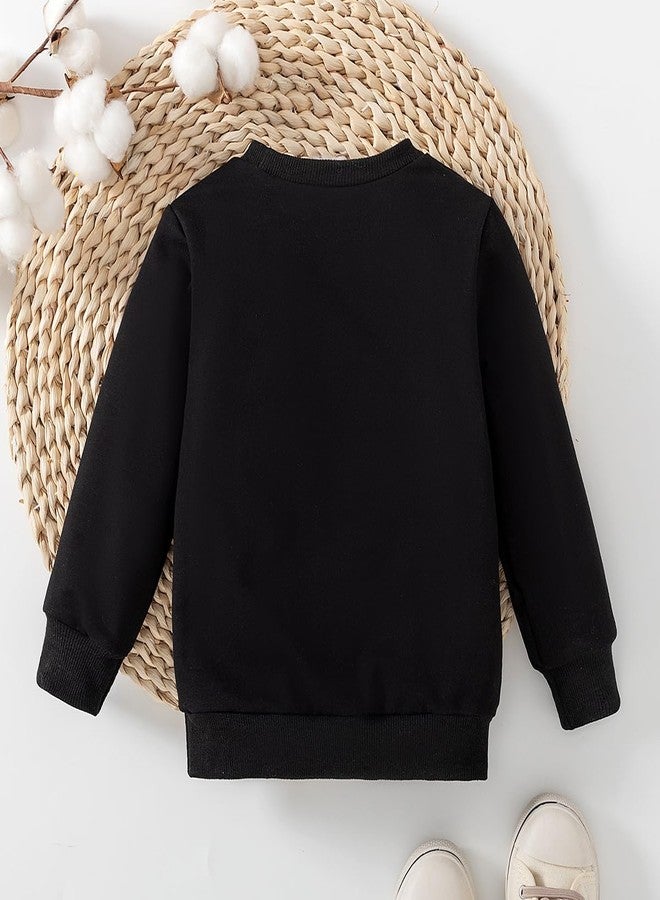 BOIZONTY Baby Girl First Birthday Outfit in My One Year Old Era Sweatshirt Tops Cute Fall Shirt Girls 1st Birthday Clothes (Birthday Shirt Black,18-24 Months) - Image 3