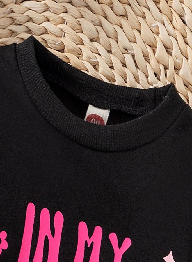 BOIZONTY Baby Girl First Birthday Outfit in My One Year Old Era Sweatshirt Tops Cute Fall Shirt Girls 1st Birthday Clothes (Birthday Shirt Black,18-24 Months) - Image 5