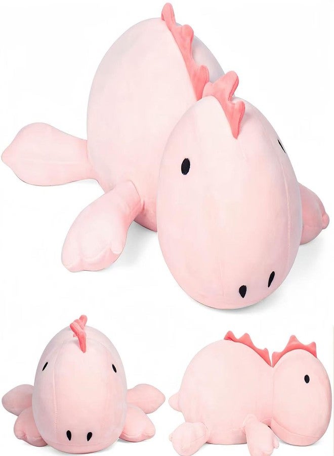 JOD® Weighted Dinosaur Stuffed Animals, Dinosaur Weighted 5 lbs, 26" Large Weighted Plush Animal, Cute Plush Toy Pillow, Soft Dino Plushie Gifts for Adults, Boys & Girls (66 CM Pink) - Image 1
