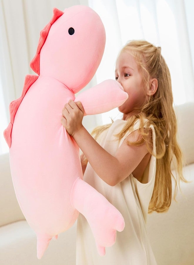 JOD® Weighted Dinosaur Stuffed Animals, Dinosaur Weighted 5 lbs, 26" Large Weighted Plush Animal, Cute Plush Toy Pillow, Soft Dino Plushie Gifts for Adults, Boys & Girls (66 CM Pink) - Image 4