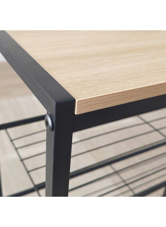 Home Box رف متعدد الاستخدامات 4 طبقات باللون الأسود - Image 3