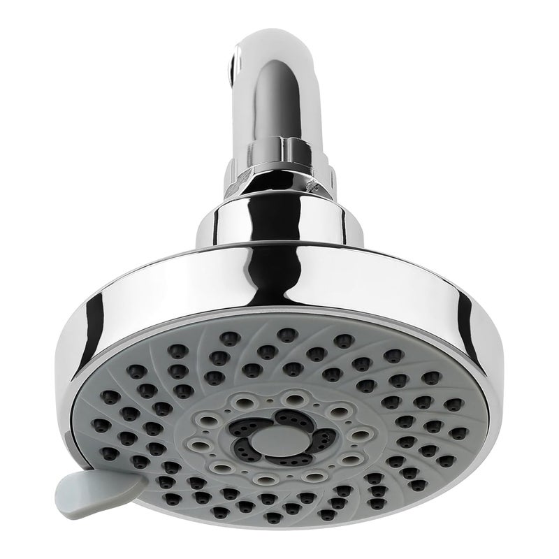 Orvos Overhead multifunction shower 4x4 inches HydroBloom Chrome plated with high grade Korean ABS material from LG for high end luxury bathrooms set of 1 - Image 1