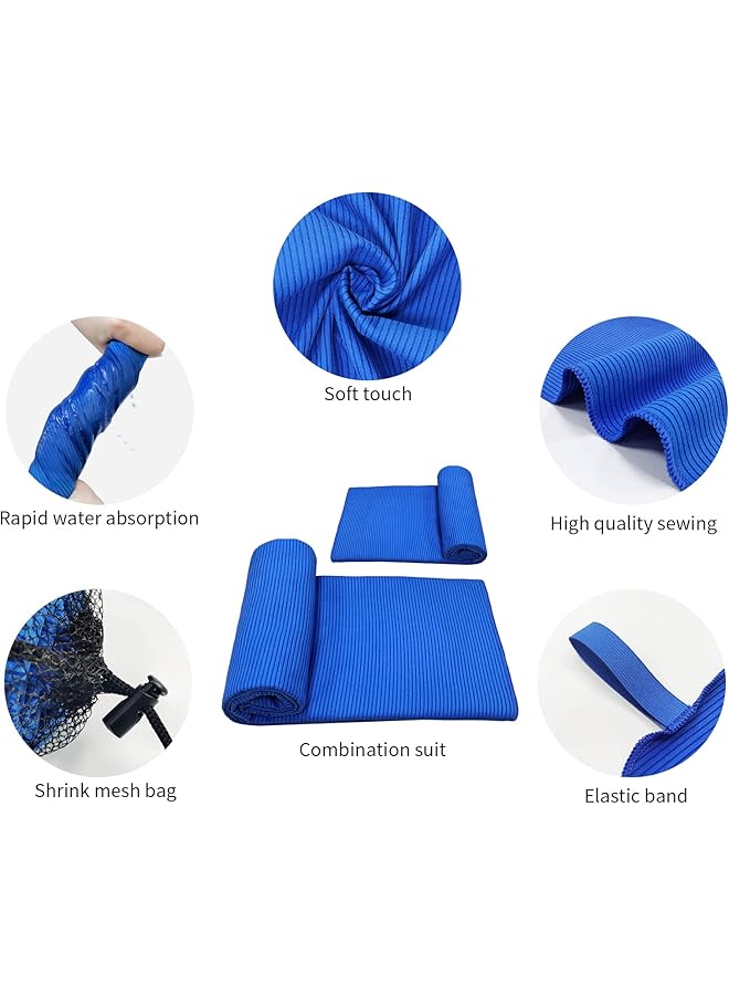 Ofrdncy Microfiber Beach Towel Quick Fast Dry Super Bath Towels Absorbent Lightweight Pool Beach Blanket Perfect for Travel Pool Swimming Bath Camping Yoga Gym Sports (Grey 32*63inch) - Image 5