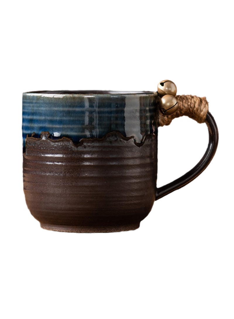 Special-Shaped Mugs, Retro Ceramic Cups, Irregular Cups, Stoneware Water Cups, High-Value Coffee Cups（Dark coffee 260ml） - Image 1